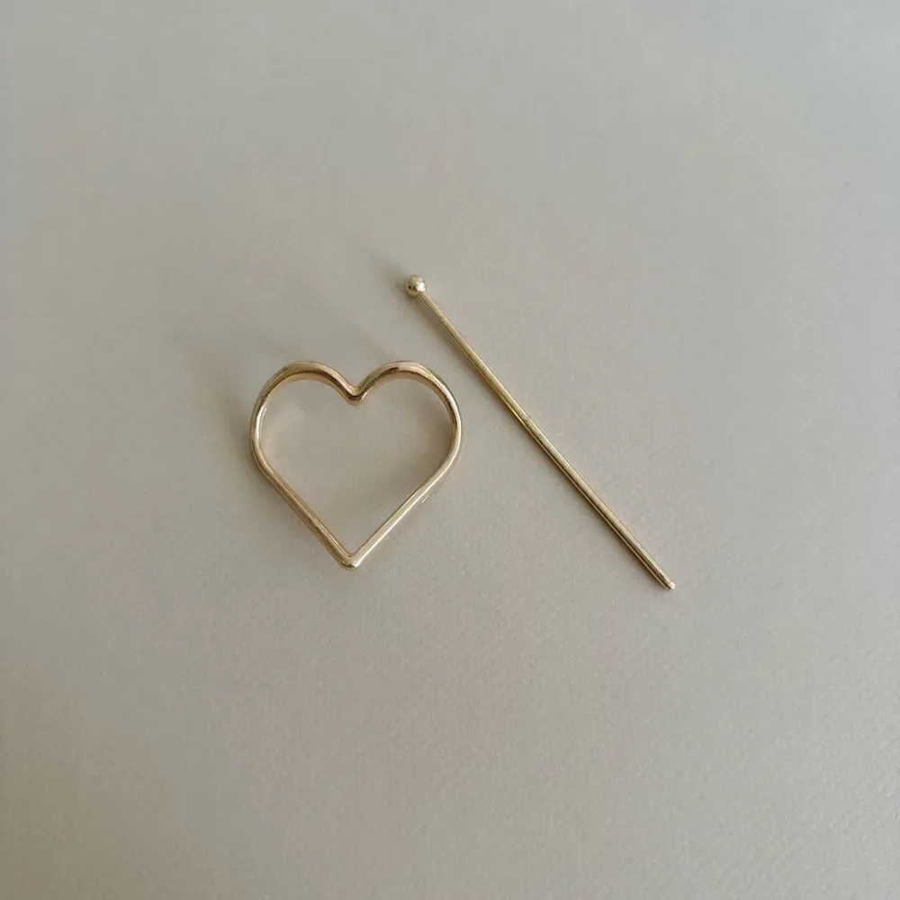 Heart hair pin S794